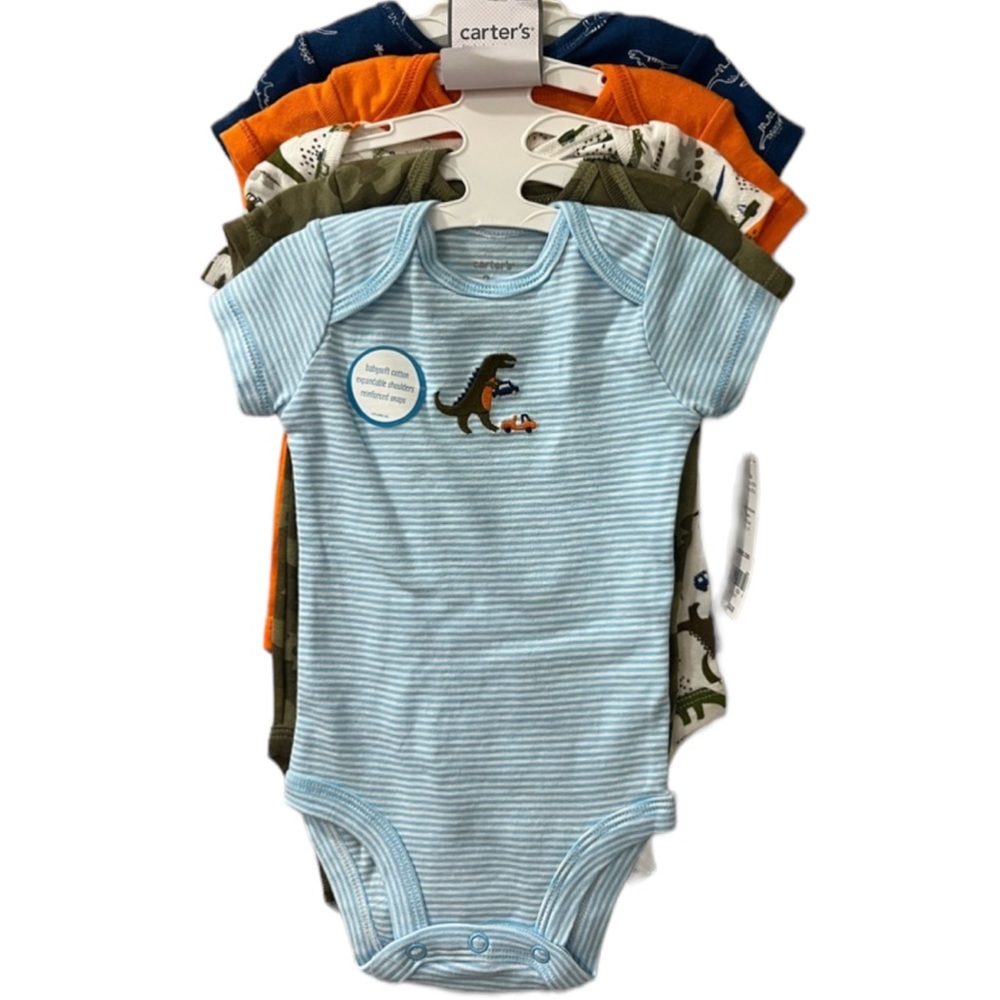 Carters 5 pack short sleeve onsies. NWT